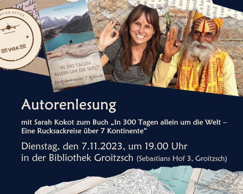 Werbeplakat zur Autorenlesung mit Sarah Kokot